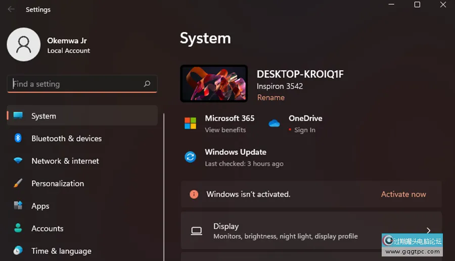 自动HDR在Win11系统中不起作用