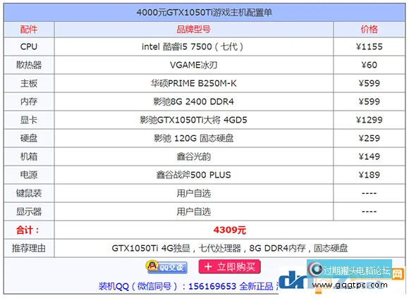 台式组装机电源功率怎样选